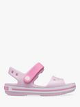 Crocs Kids' Crocband Sandals, Ballerina Pink