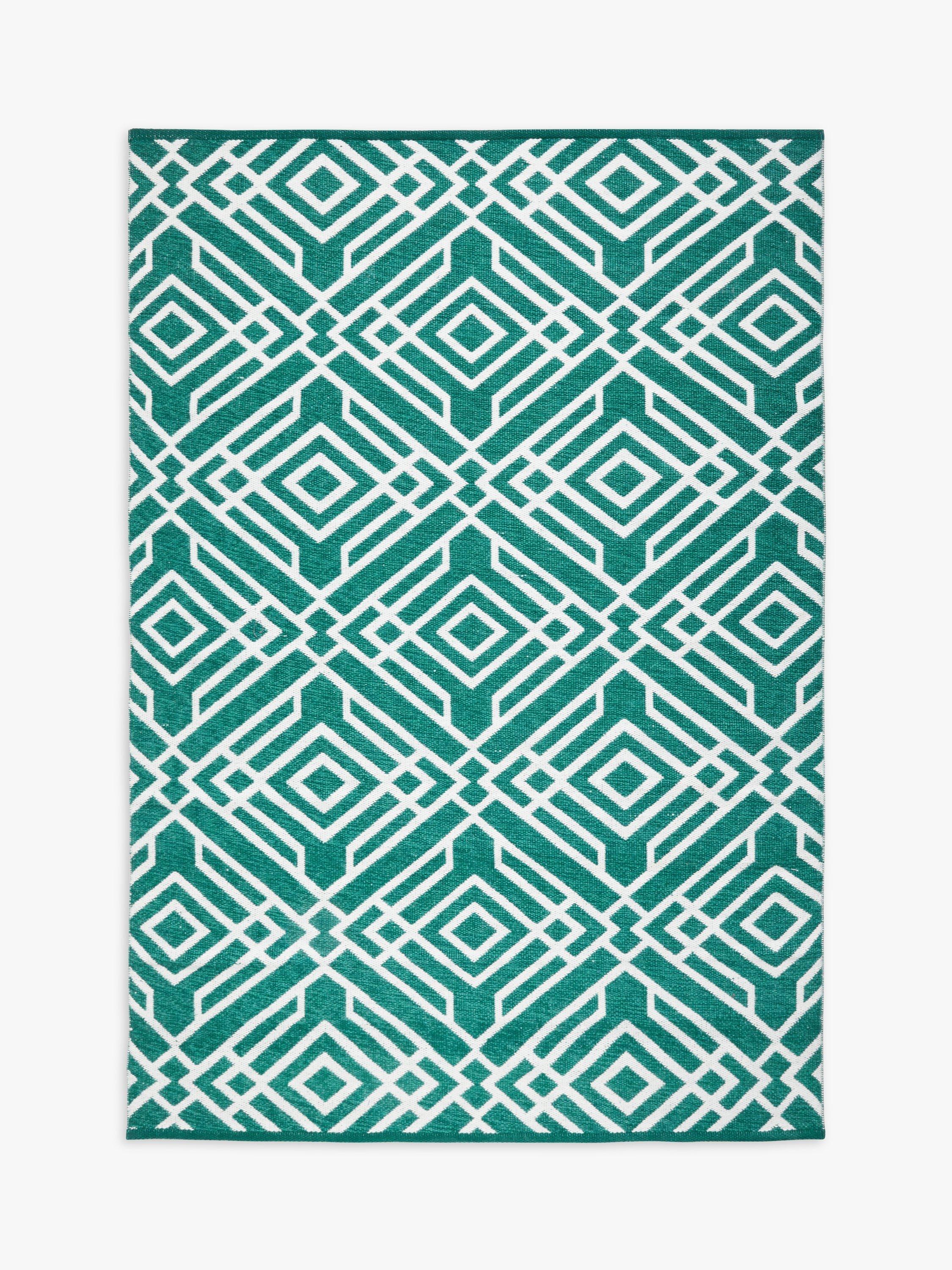 John Lewis ANYDAY Aztec Indoor/Outdoor Rug, Green, L240 x W170 cm