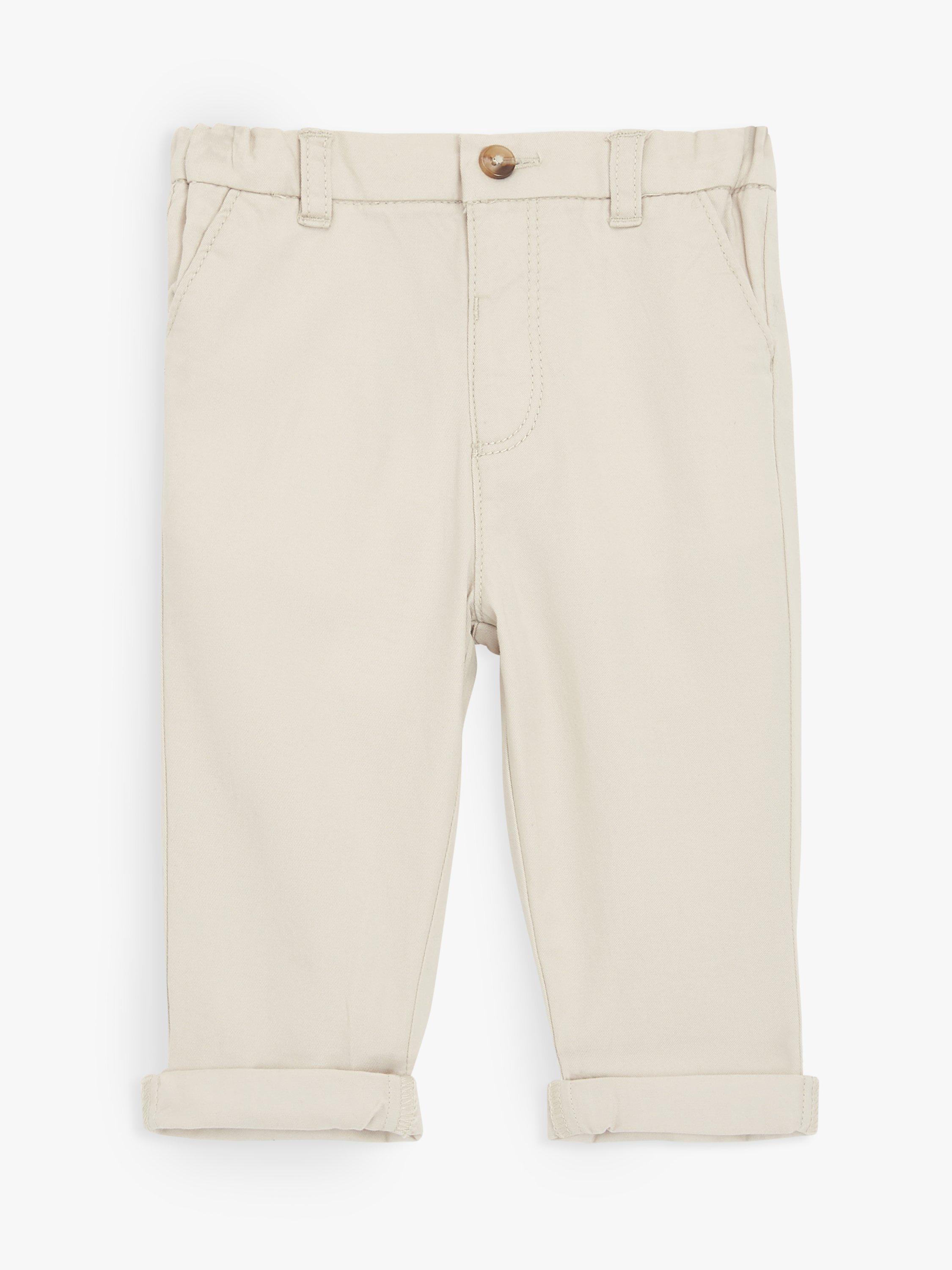 John Lewis Heirloom Collection Baby Chino Trousers, Stone