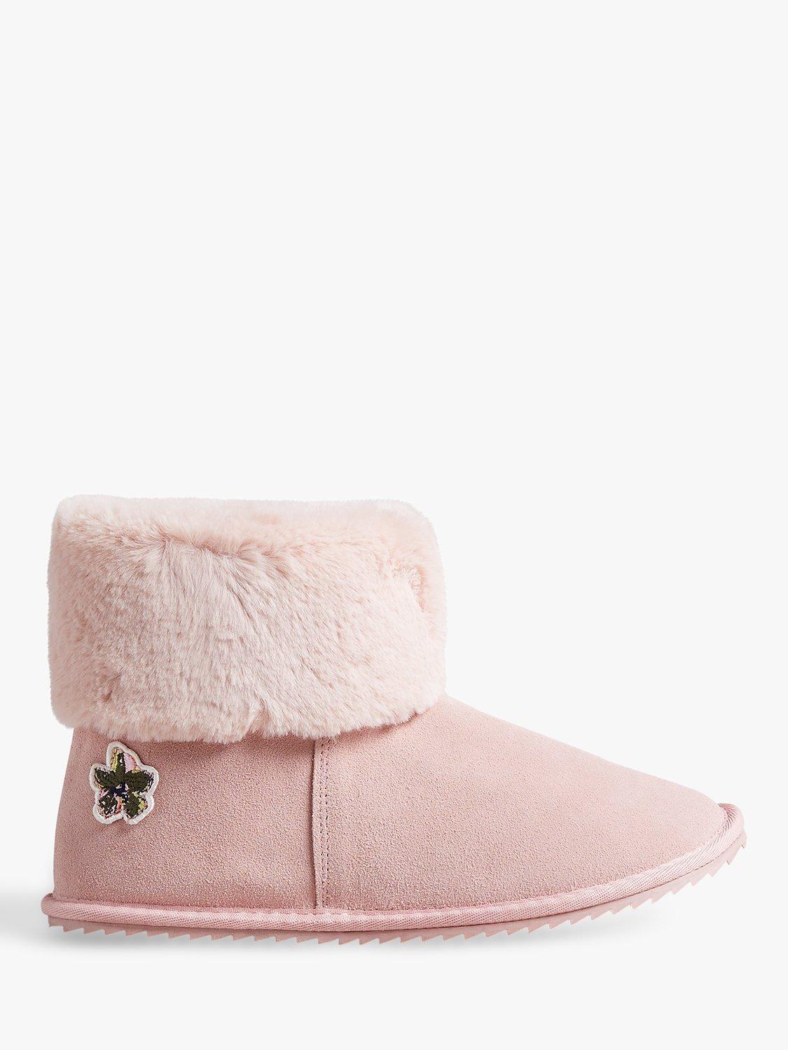 Ted Baker Slippy Suede Slipper Boots, Dusky Pink, 4