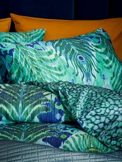 John Lewis + Matthew Williamson Majestic Peacock Duvet Cover Set - view 2, Blue
