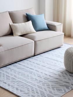 John Lewis Aztec Indoor/Outdoor Rug - view 2, Grey