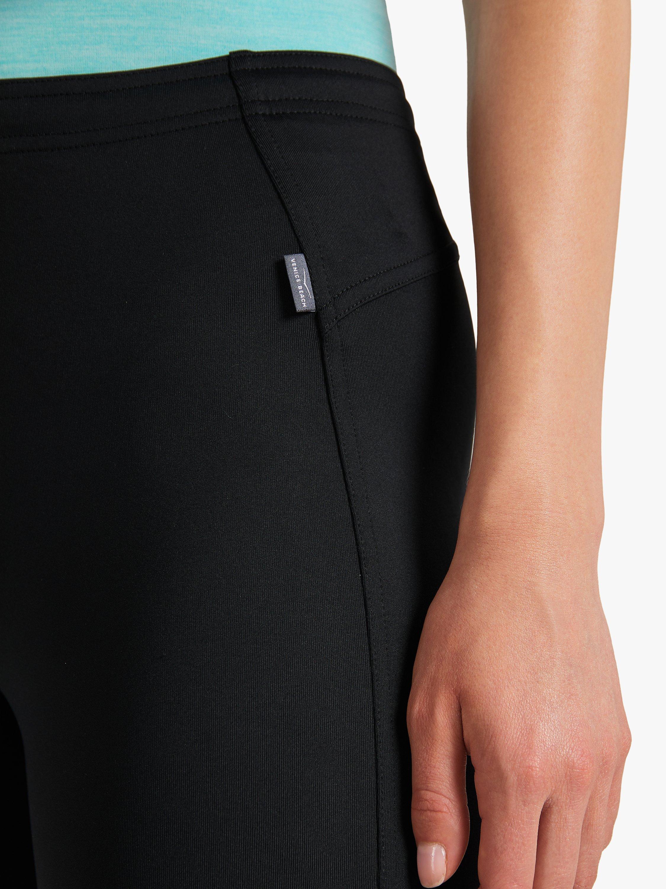 Product image 4 of 5, which shows Venice Beach Jazzy Yoga Joggers, Black, XS