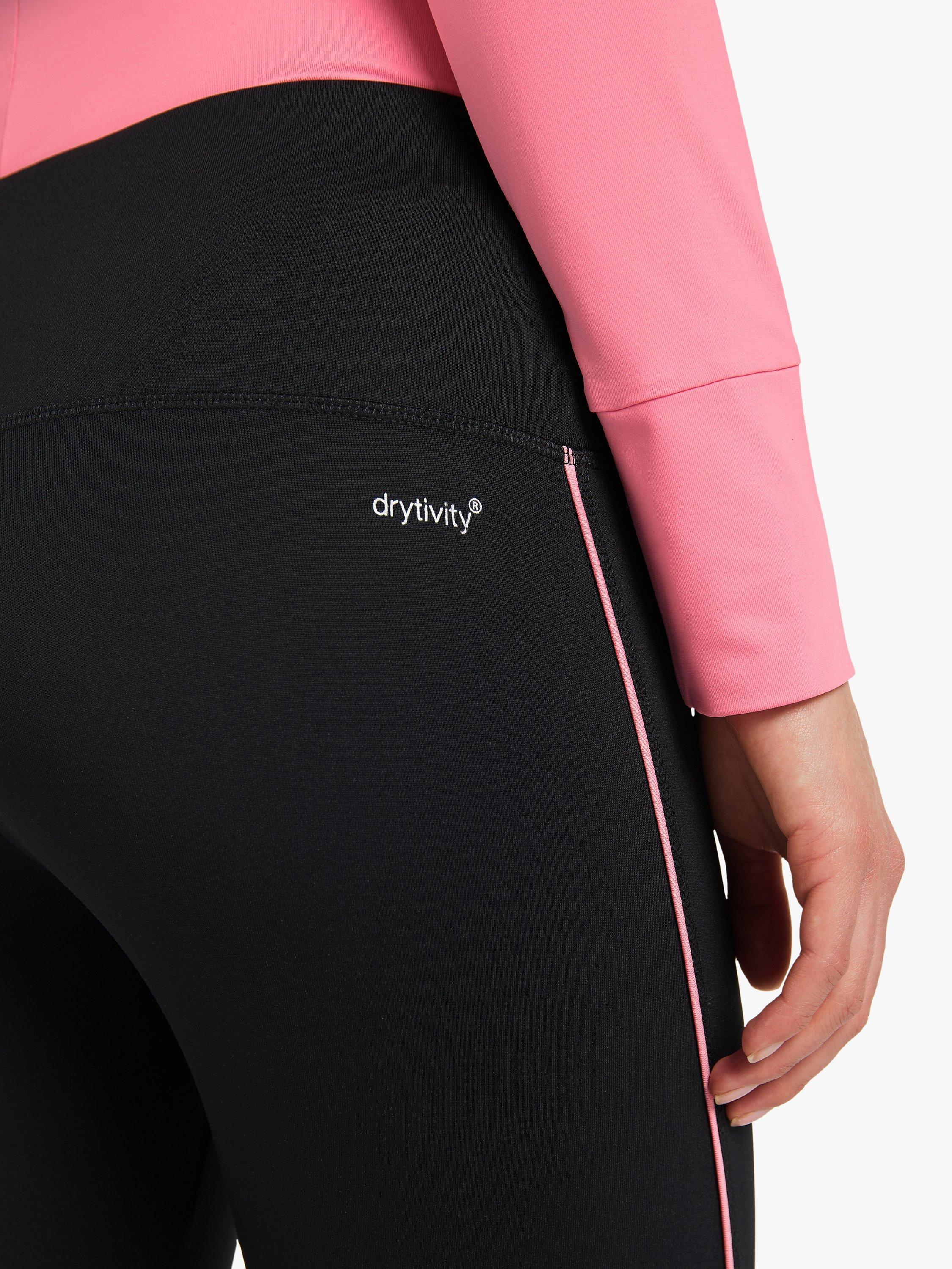 Product image 6 of 6, which shows Venice Beach Kimberly 3/4 Leggings, Black/Salmon, XS