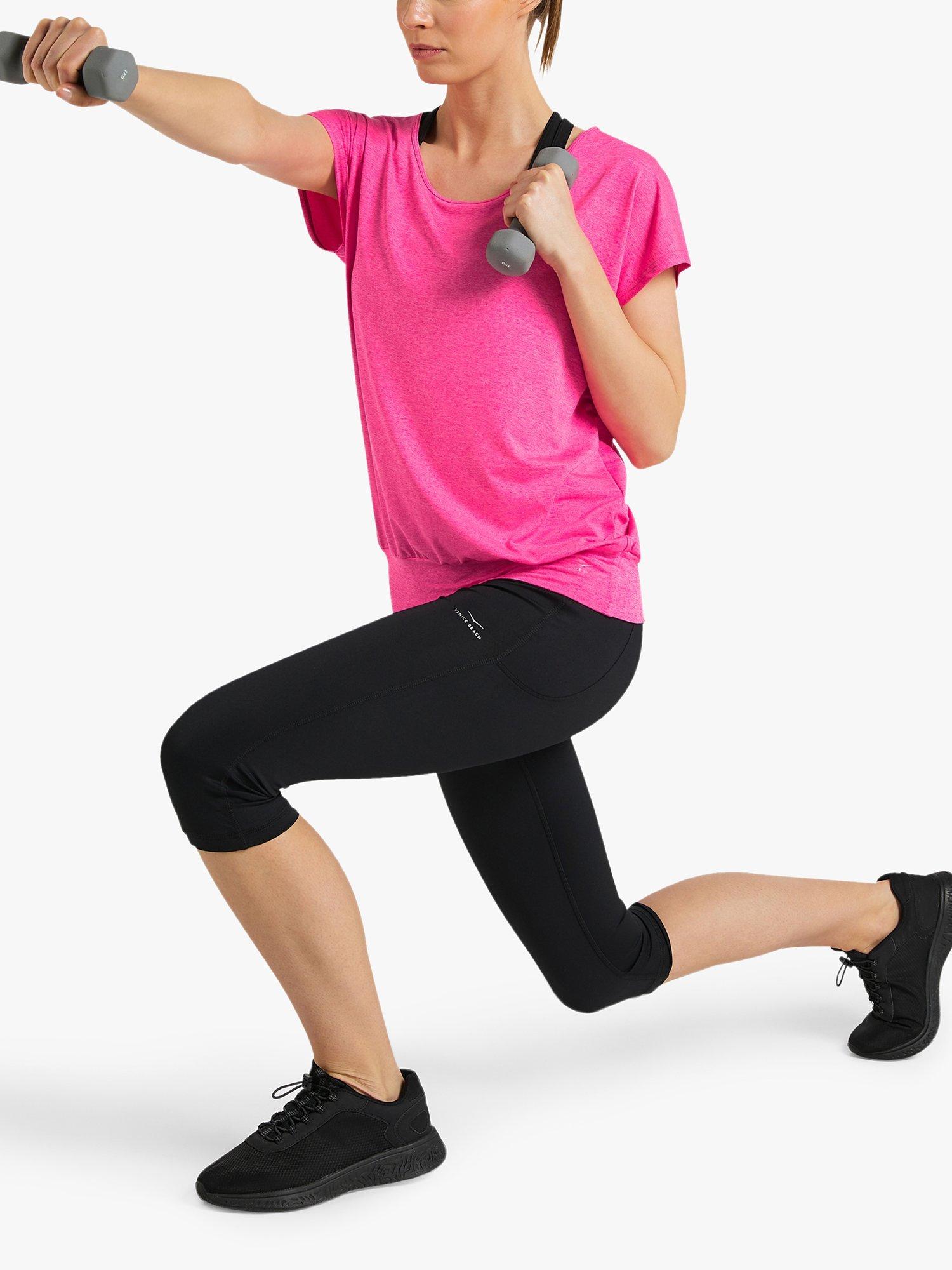 Product image 3 of 6, which shows Venice Beach Alvia 3/4 Leggings, Black, XS