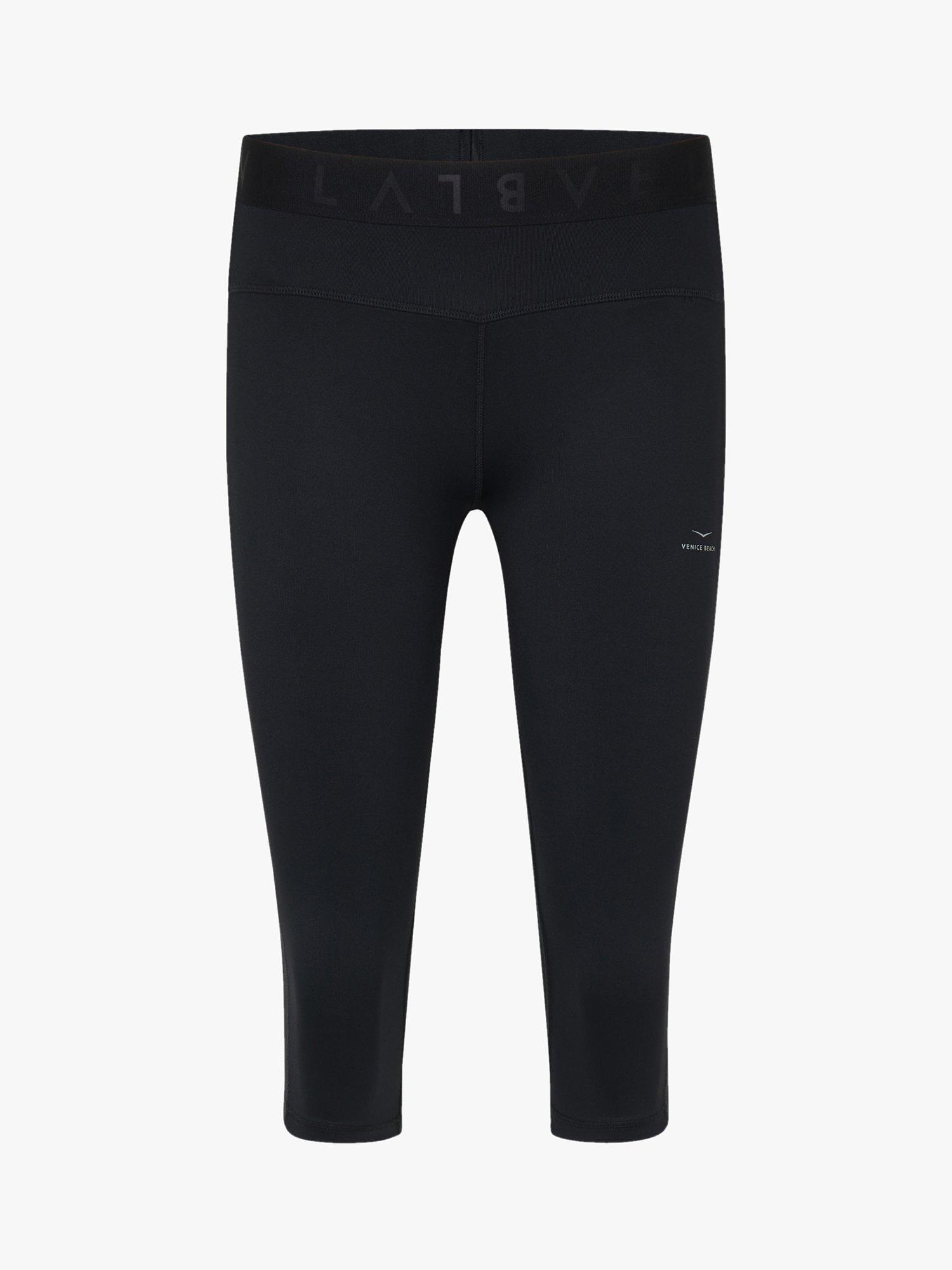 Product image 4 of 6, which shows Venice Beach Alvia 3/4 Leggings, Black, XS
