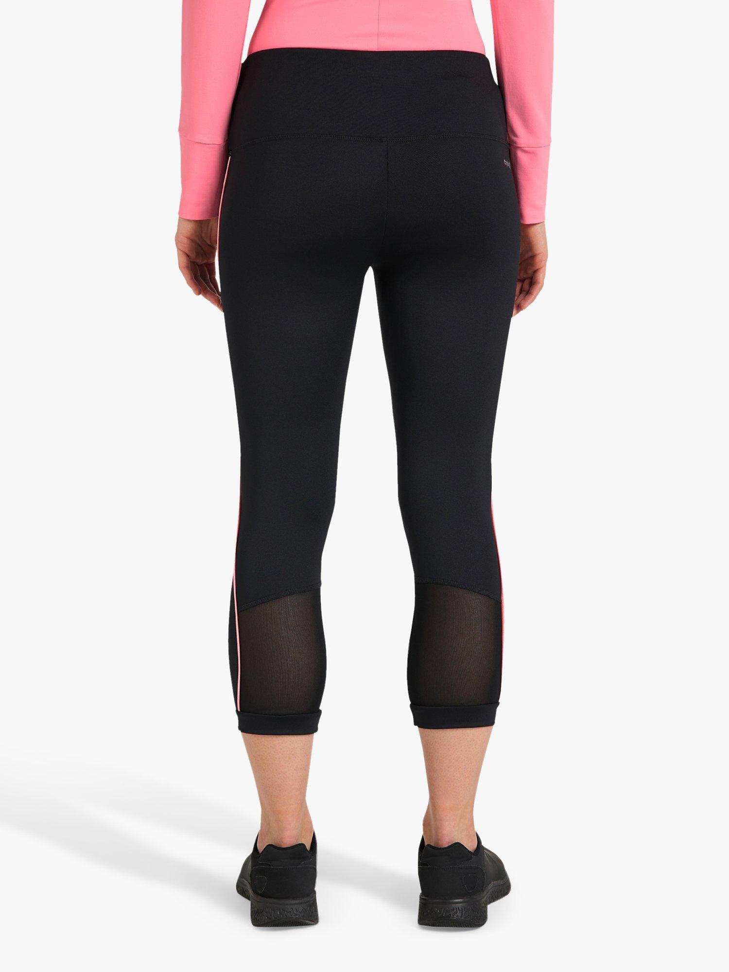 Product image 2 of 6, which shows Venice Beach Kimberly 3/4 Leggings, Black/Opal Grey, S
