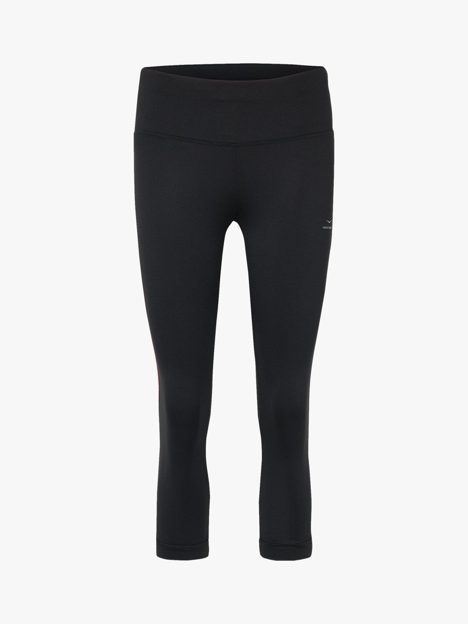 Product image 4 of 6, which shows Venice Beach Kimberly 3/4 Leggings, Black/Opal Grey, S