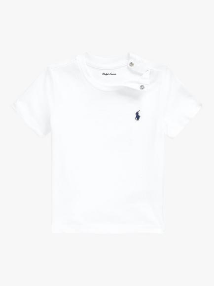 Polo Ralph Lauren Baby Logo Top, White, White