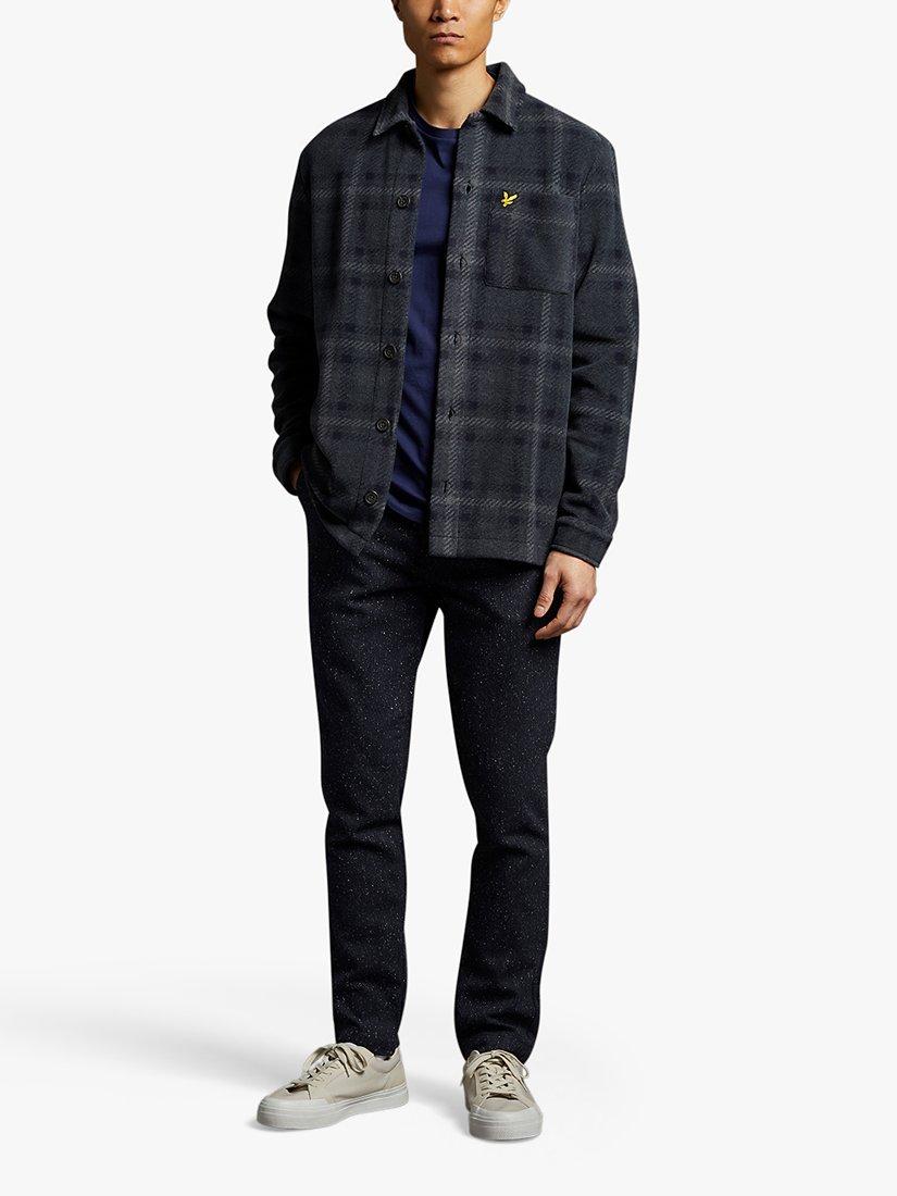 Product image 1 of 3, which shows Lyle & Scott Plain Crew Neck T-Shirt, Navy, M