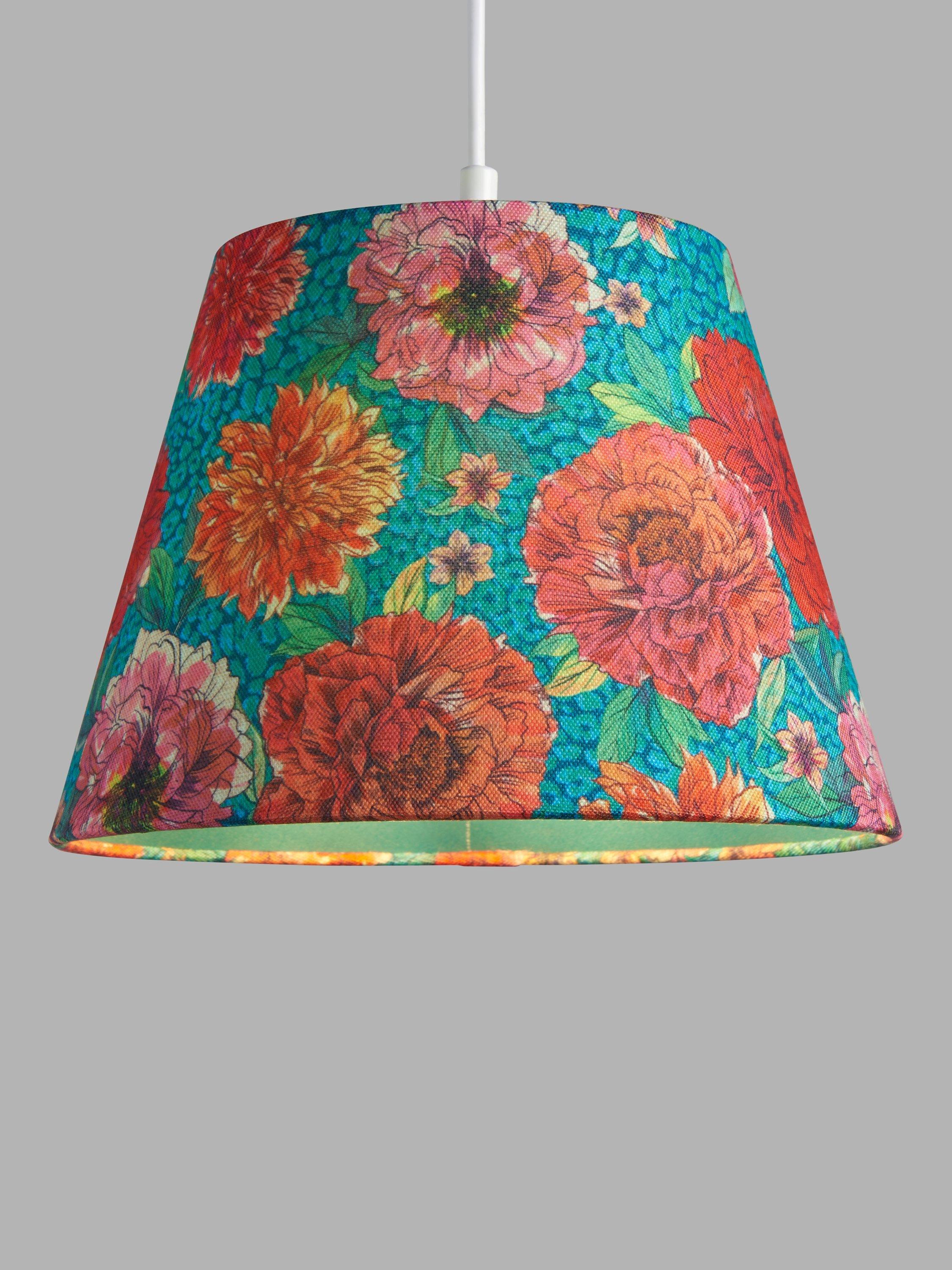 John Lewis + Matthew Williamson Leo Rose Tapered Lampshade, Multi