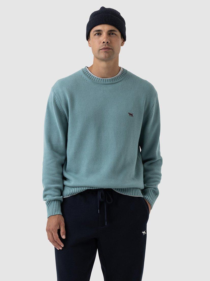 Product image 1 of 4, which shows Rodd & Gunn Cotton Crew Neck Sweater, Pistachio, S