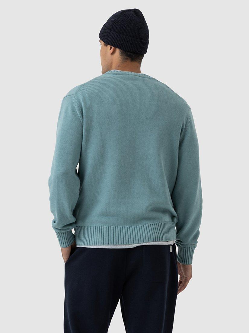 Product image 3 of 4, which shows Rodd & Gunn Cotton Crew Neck Sweater, Pistachio, S