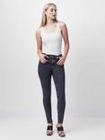 French Connection Rebound Skinny Jeans, Charcoal