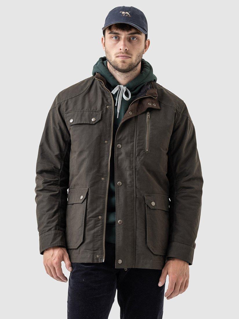 Rodd & Gunn Harper Waxed Jacket, Olive, L