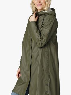 Ilse Jacobsen Hornbæk Plain Longline Raincoat - view 2, Army