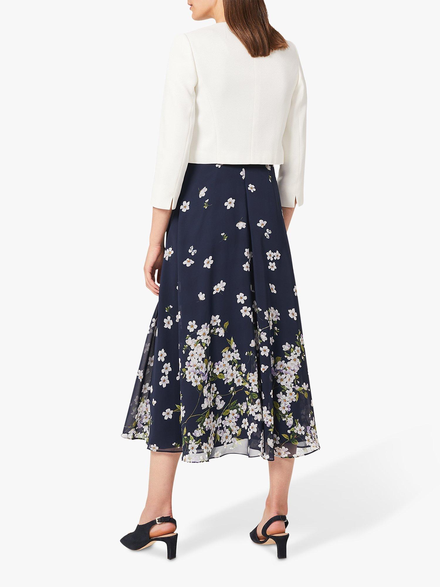 Product image 2 of 4, which shows Hobbs Elize Bolero Jacket, Ivory, 6