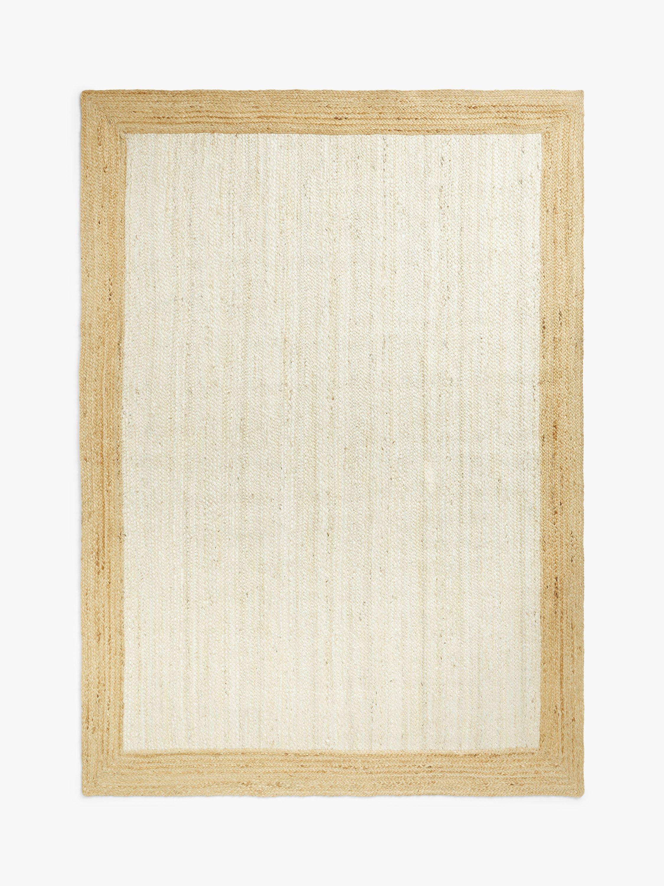 John Lewis Jute Framed Rug, Ivory, L240 x W170 cm