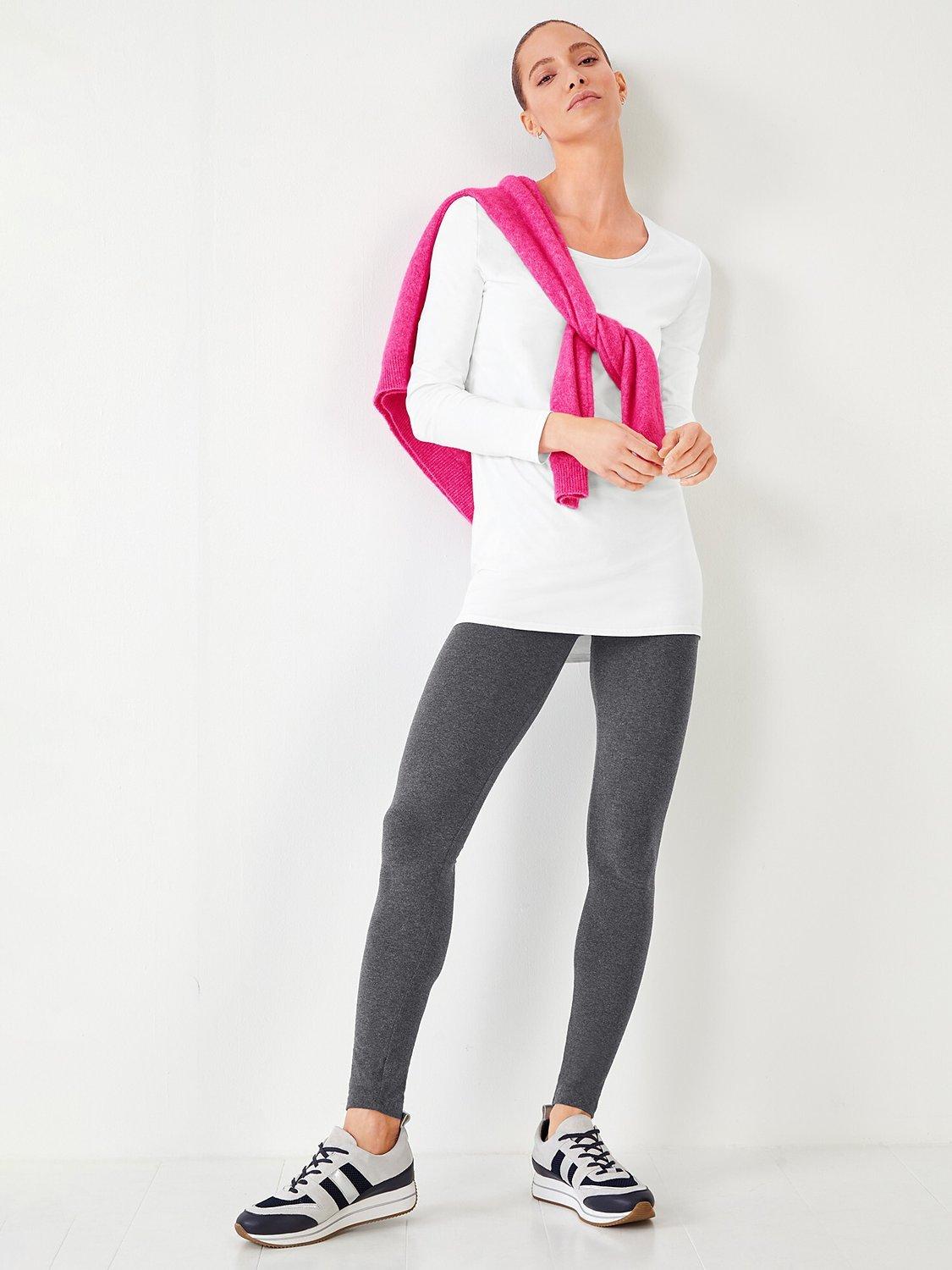 HUSH Longline Stretch T-Shirt, White