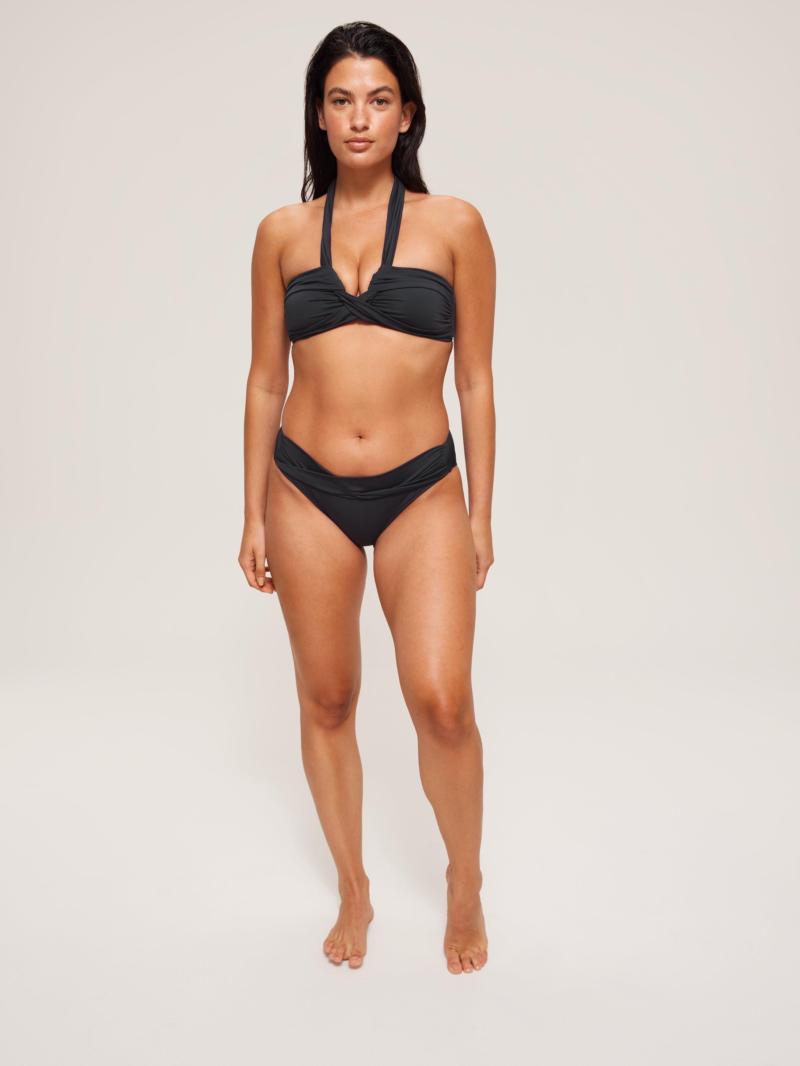 Plain black bikini top online