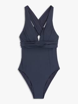 Seafolly Collective Cross Back Swimsuit - view 2, True Navy
