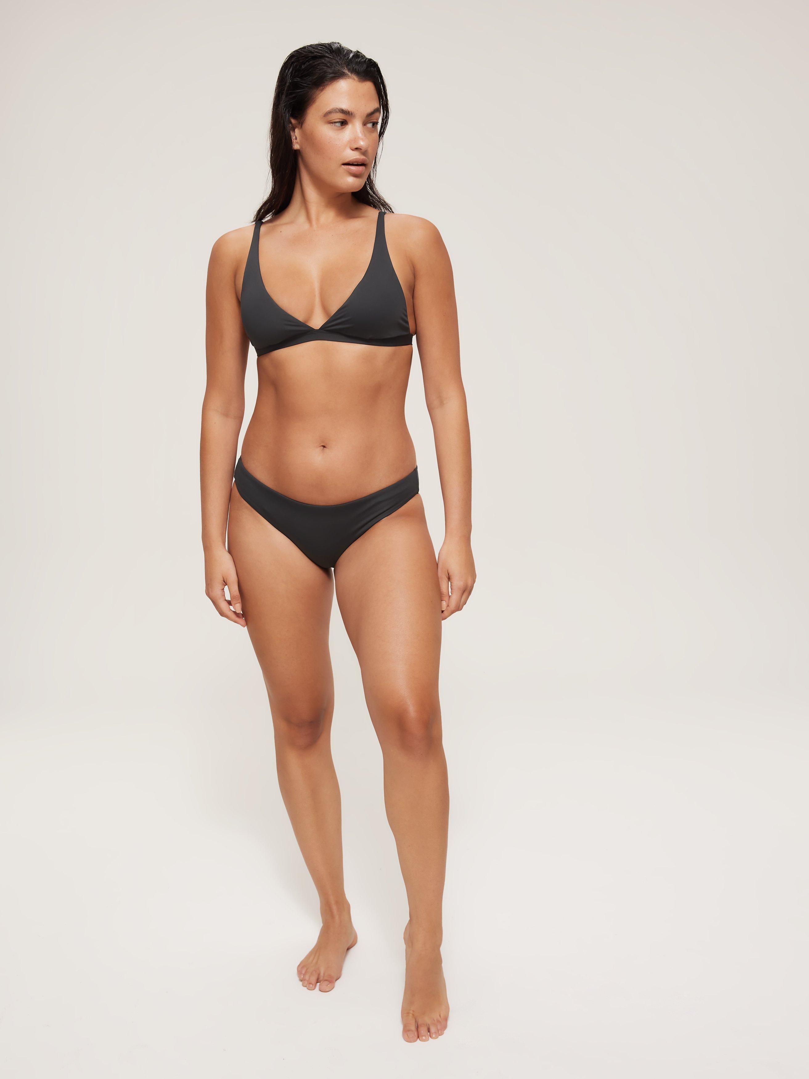 Seafolly Plain Hipster Bikini Bottoms Black
