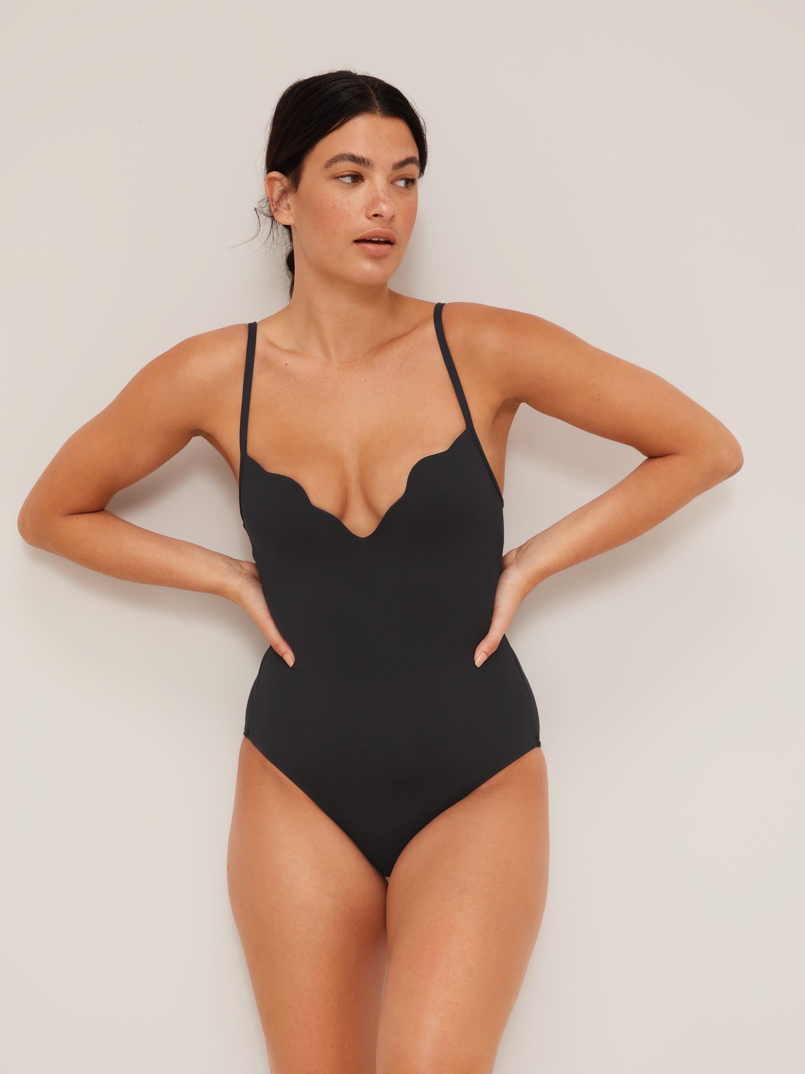 Seafolly Petal Edge Sweetheart Swimsuit Indigo