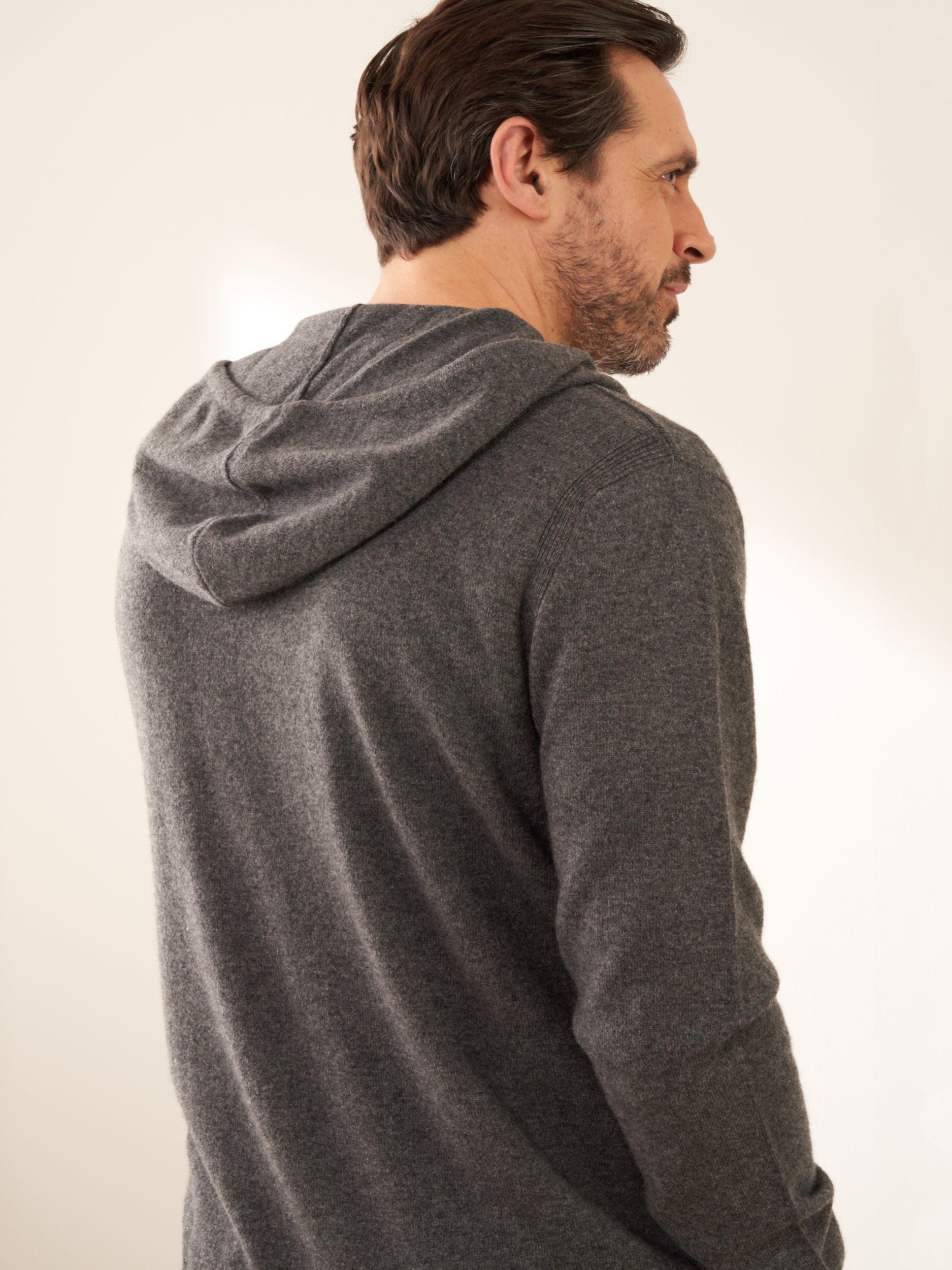Product image 2 of 3, which shows Truly Cashmere Hoodie, Charcoal Marl, S