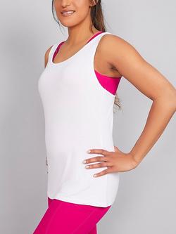 Natal Active Plain Nursing Tank Top, White - view 2, White