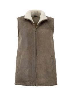 Celtic & Co. Sheepskin Bodywarmer Gilet - view 2, Walnut