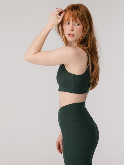 Girlfriend Collective Tommy Sports Bra, Green