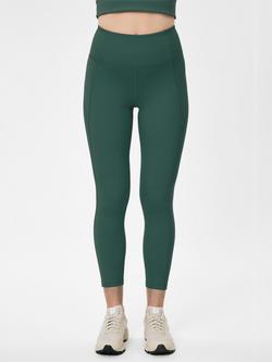 Girlfriend Collective Compressive High Rise 7/8 Leggings, Moss Green