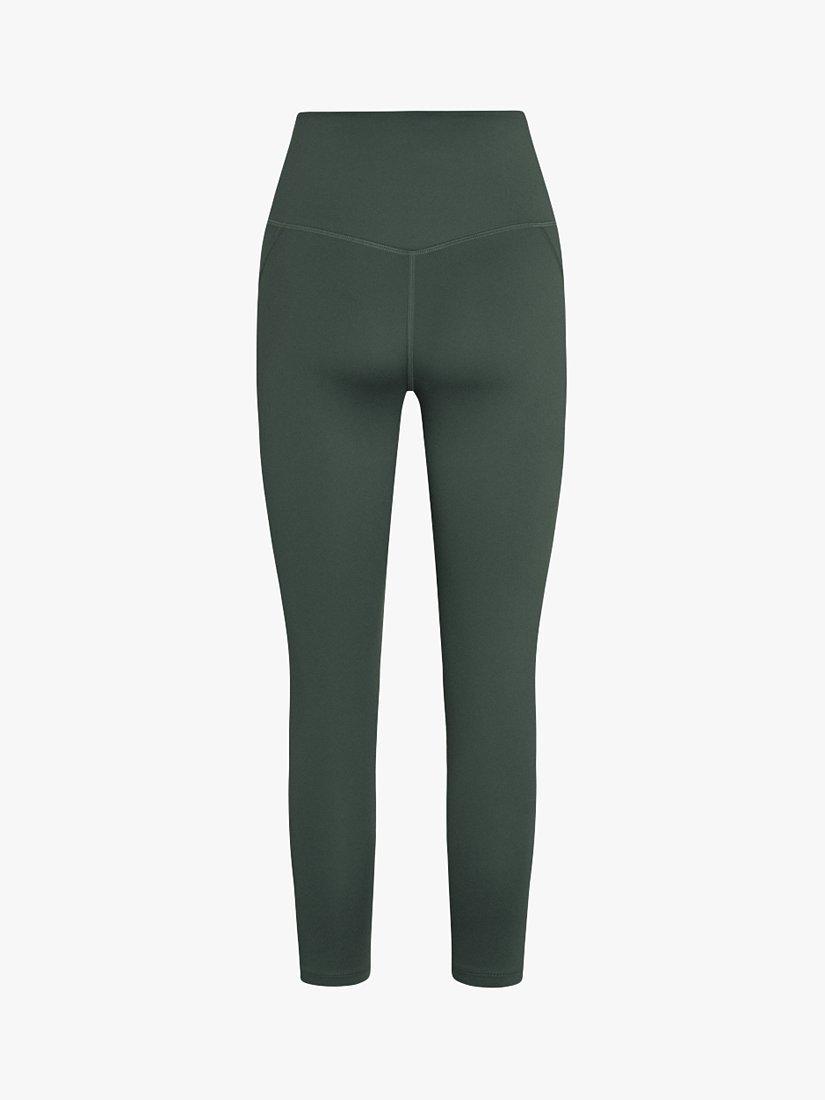 Product image 2 of 4, which shows Girlfriend Collective Compressive High Rise 7/8 Leggings, Moss Green, XXS
