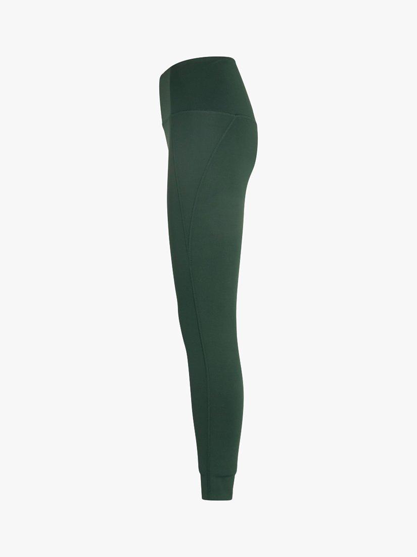 Product image 3 of 4, which shows Girlfriend Collective Compressive High Rise 7/8 Leggings, Moss Green, XXS