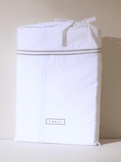 Truly Satin Stitch Flat Sheet - view 2, White