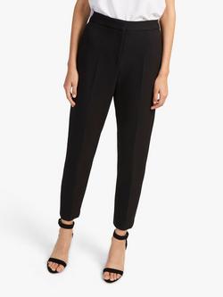 French Connection Fino Glass Stretch Slim Trousers, Black, Black