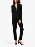 French Connection Fino Glass Stretch Slim Trousers, Black