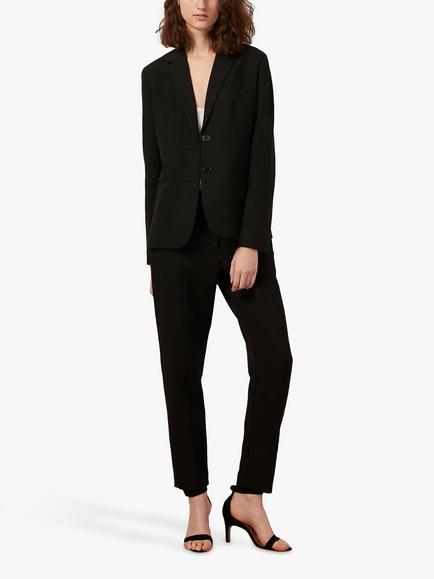 French Connection Fino Glass Stretch Slim Trousers, Black - view 2, Black
