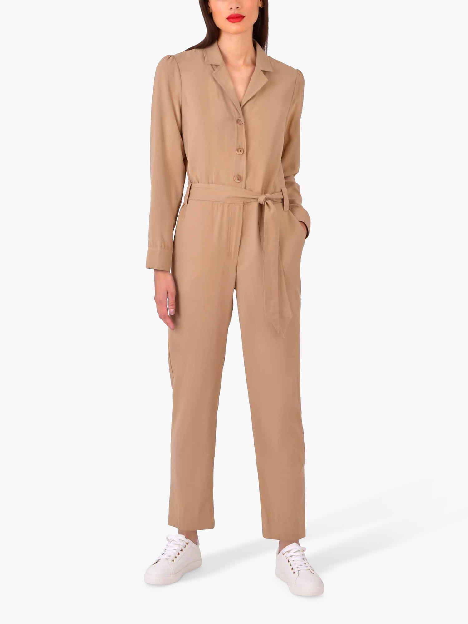 Ro&Zo Twill Jumpsuit, Camel