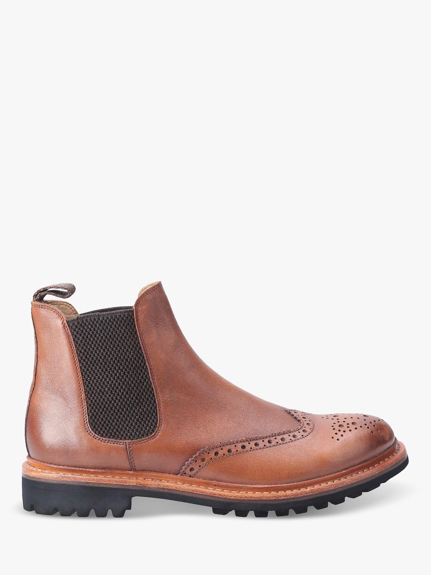 Cotswold Rissington Commando Goodyear Welt Chelsea Boots, Brown