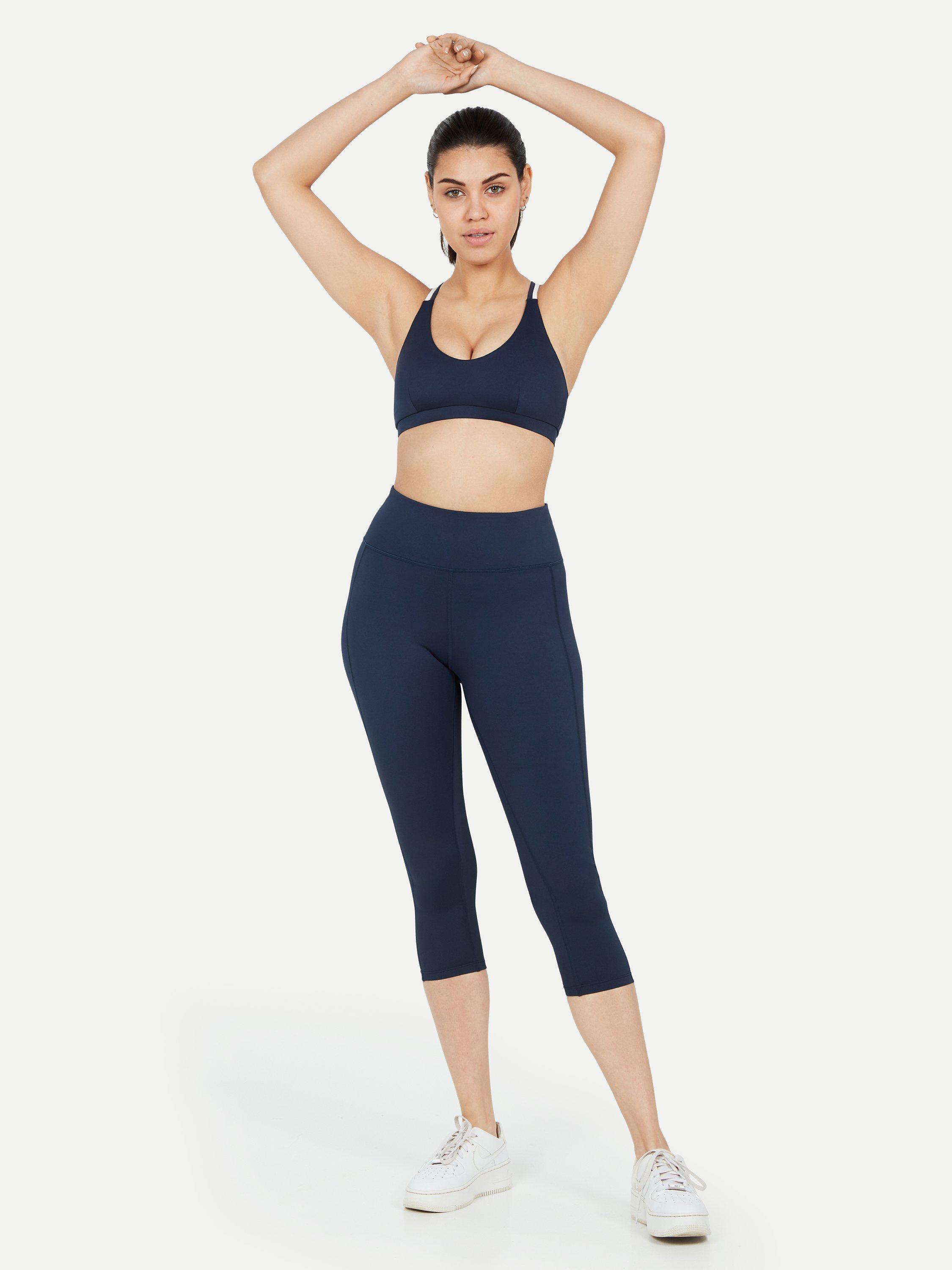 Product image 3 of 4, which shows Pocket Sport Claude 7/8 Leggings, Navy, XS