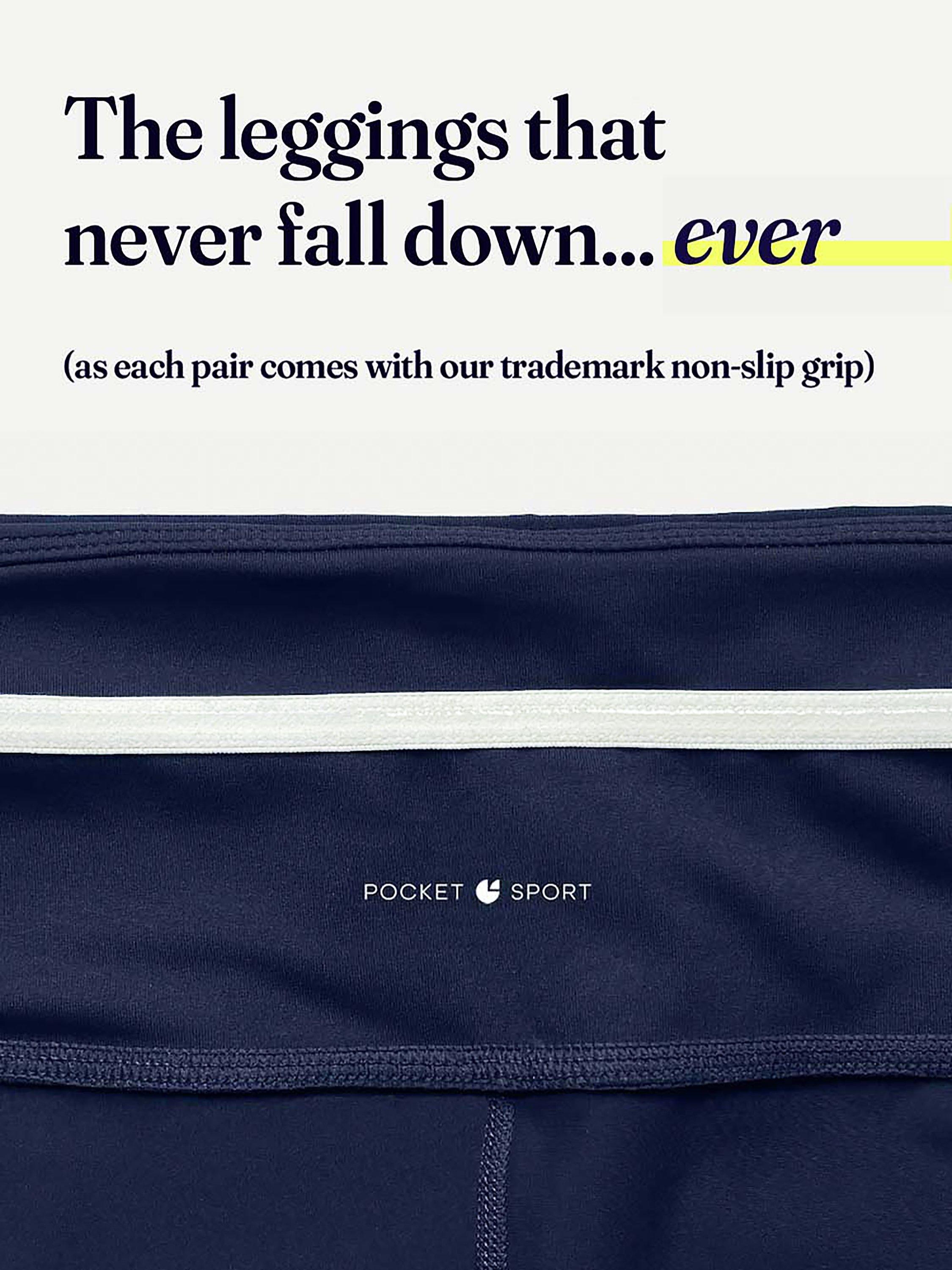 Product image 4 of 4, which shows Pocket Sport Claude 7/8 Leggings, Navy, XS