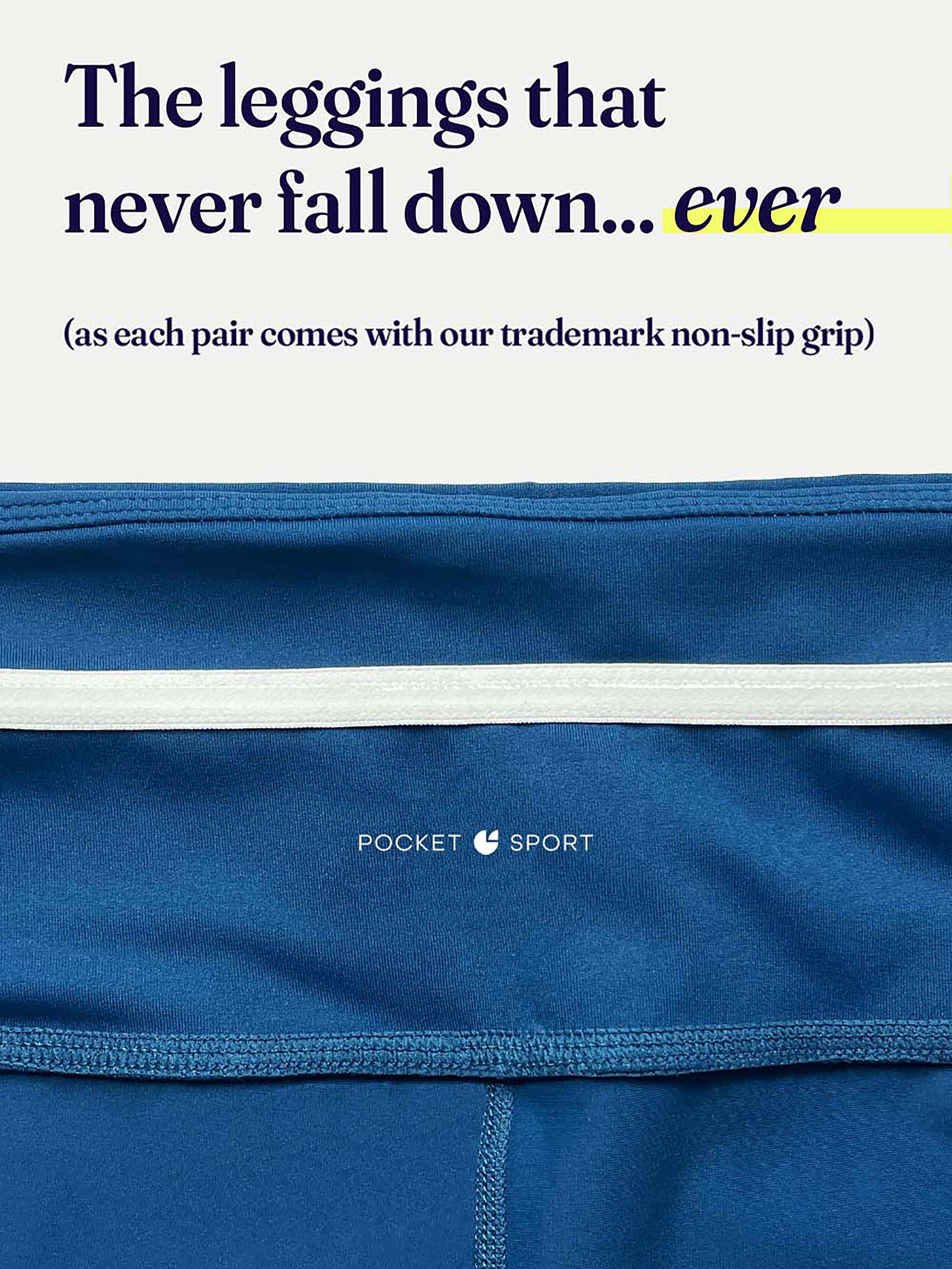 Product image 4 of 4, which shows Pocket Sport Claude 7/8 Leggings, Marine, XL