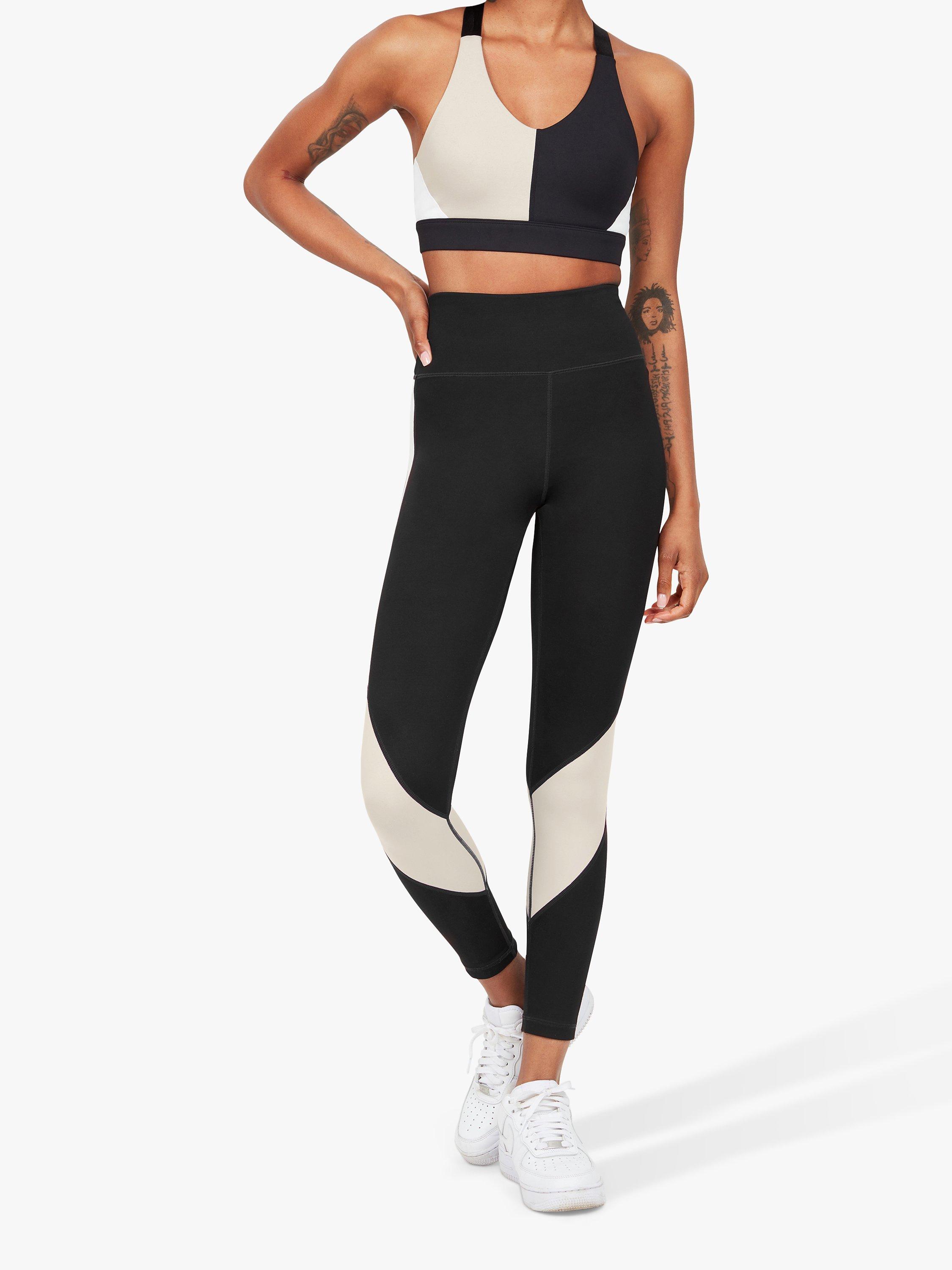 Pocket Sport Plein Air Leggings, Black/Taupe