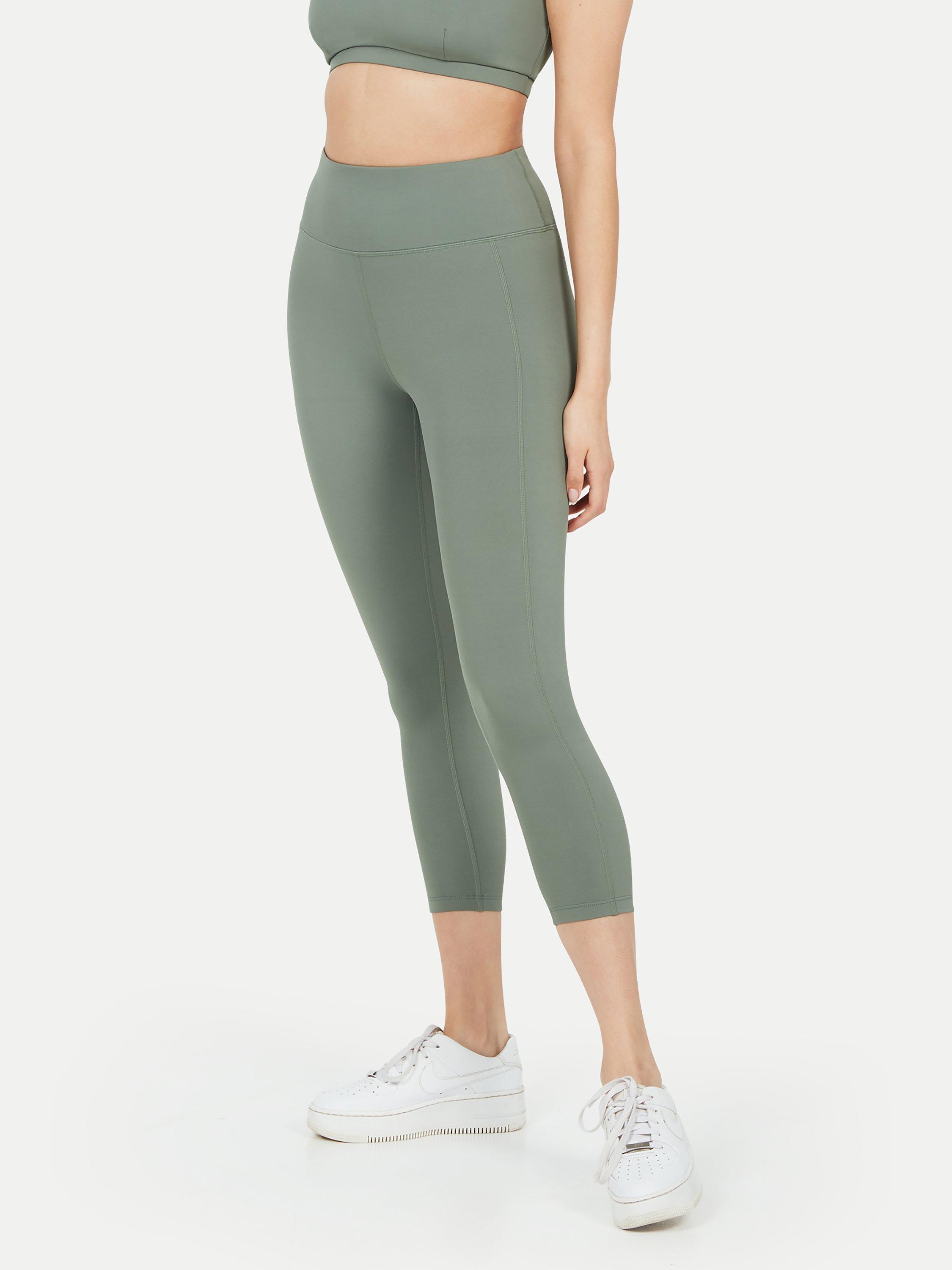 Product image 1 of 4, which shows Pocket Sport Claude 7/8 Leggings, Sage, XS