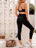 Lorna Jane Full Coverage Ankle Biter Length Maternity Gym Leggings, Black
