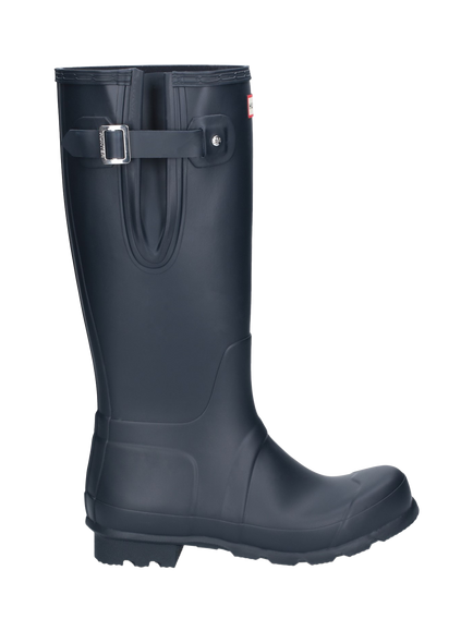 Hunter Original Tall Side Adjustable Wellington Boots, Navy
