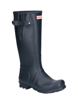 Hunter Original Tall Side Adjustable Wellington Boots - view 2, Navy