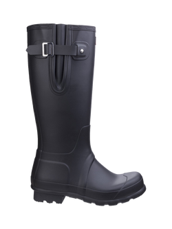 Hunter Original Tall Side Adjustable Wellington Boots, Black