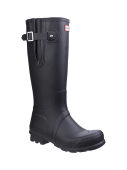 Hunter Original Tall Side Adjustable Wellington Boots - view 2, Black